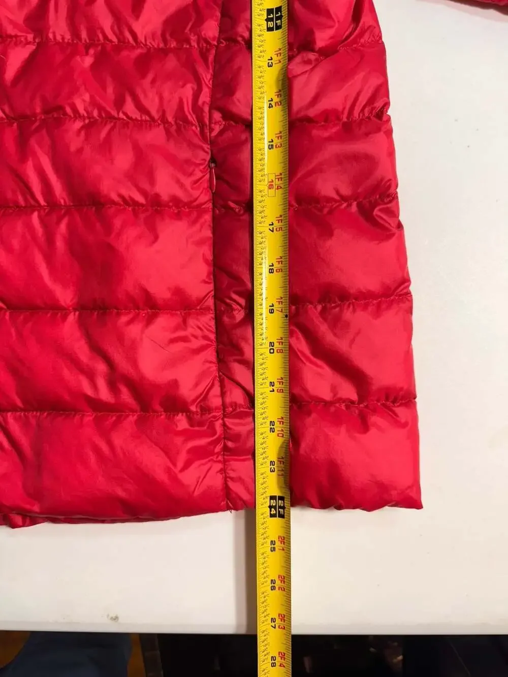 Moncler Kids Red Quilted Puffer Jacket Full Zip Lightweight Outerwear
